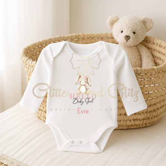 Personalised Babies Vests Birth Announcement Birthday