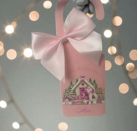 Santa Stop Here Door Hanger