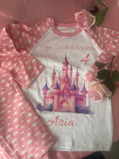 Personalised Children's Pyjamas Birthday, When I wake up