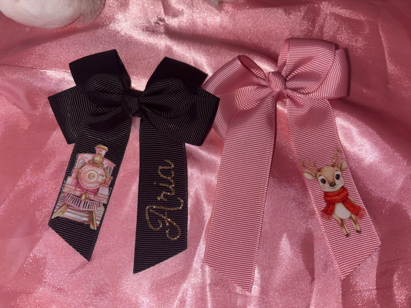 Personalised Christmas Hair Bows