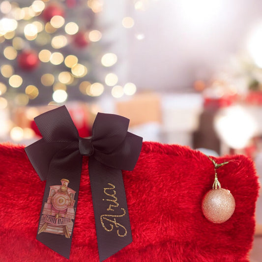 Personalised Christmas Hair Bows