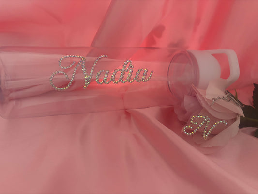 Personalised Custom Diamante Water Bottles