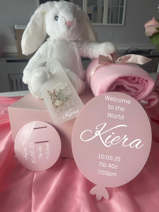 Baby Gift Box In Pink Or Blue