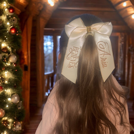 Glitter Centre Hair Bows