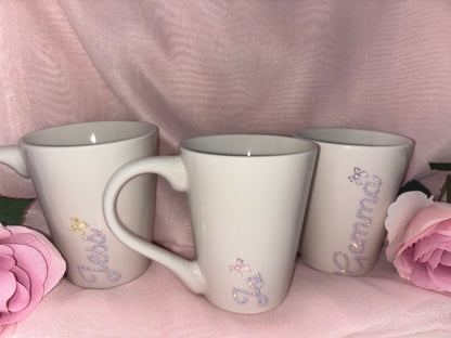 Personalised Diamante Mugs