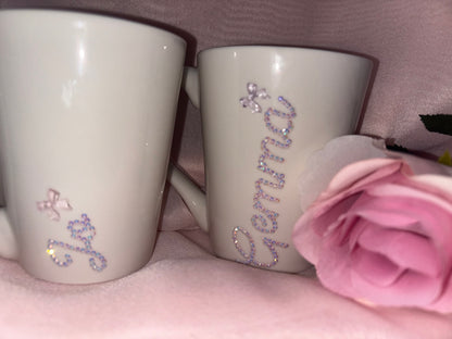 Personalised Diamante Mugs