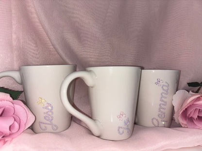 Personalised Diamante Mugs