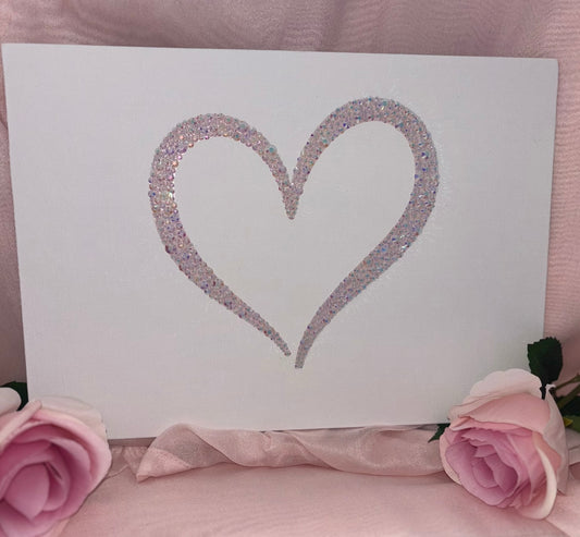A4 Heart Canvas