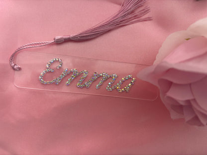 Personalised Diamante Bookmark
