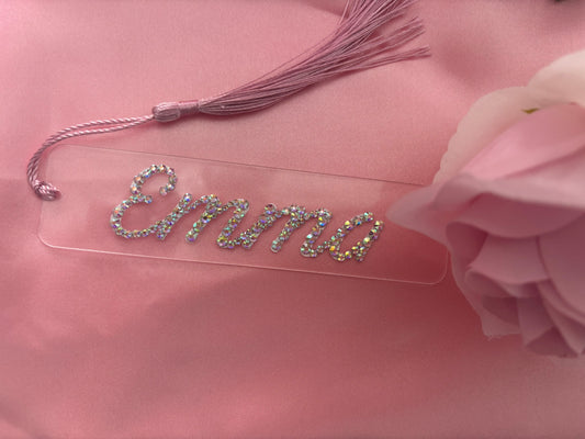 Personalised Diamante Bookmark