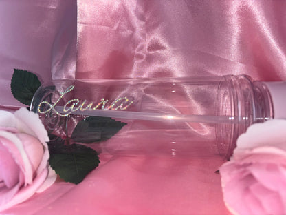 Personalised Custom Diamante Water Bottles