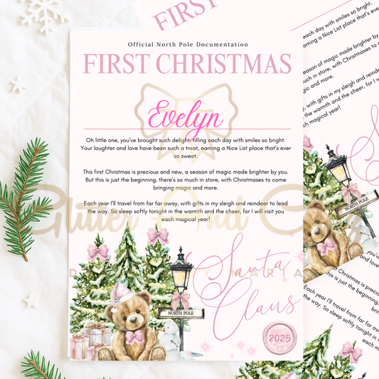 Personalised Santa Letters 1st Christmas Nice List Christmas Eve