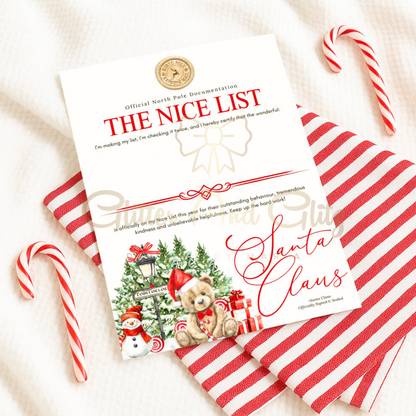 Personalised Santa Letters 1st Christmas Nice List Christmas Eve