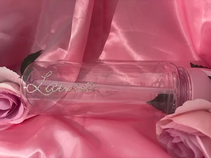 Personalised Custom Diamante Water Bottles