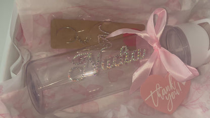 Personalised Custom Diamante Water Bottles